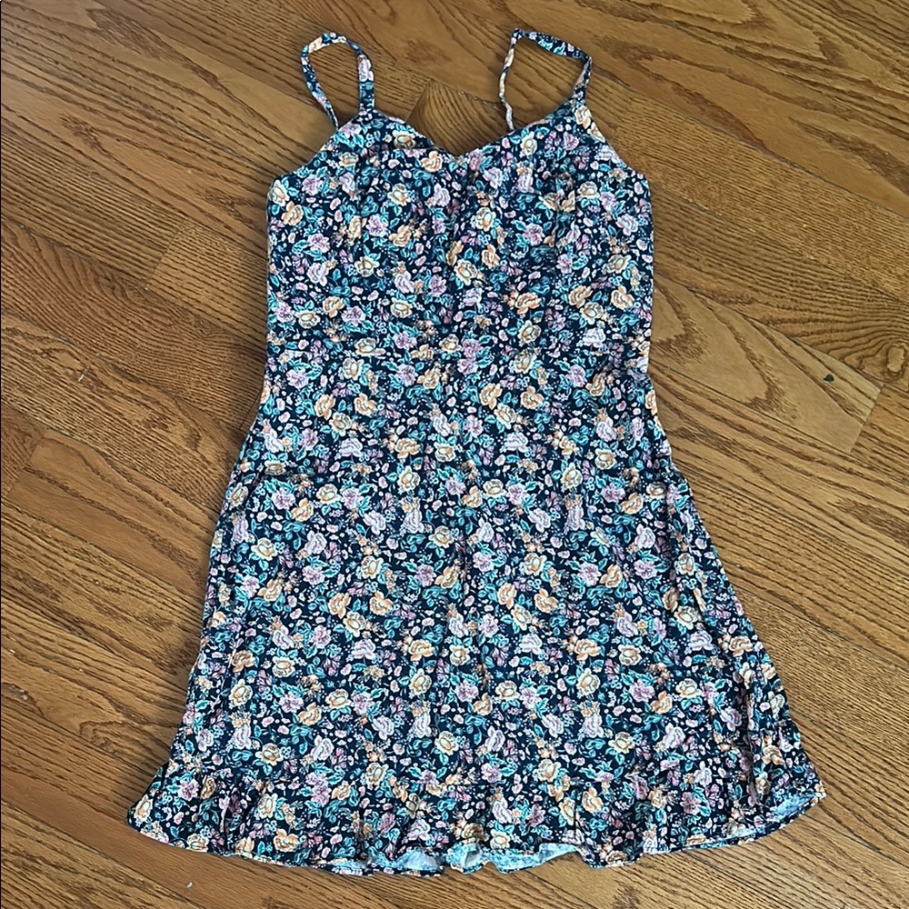 Old Navy Blue Pink Sundress Spaghetti Strap Mini